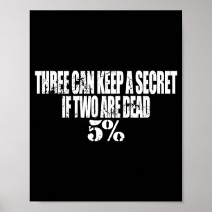 Affiche Trois Peuvent Garder Un Secret Si Deux Sont Morts