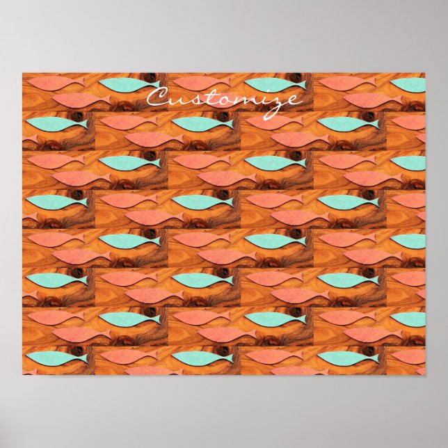 Affiche Trois poissons Motif Thunder_Cove (Devant)