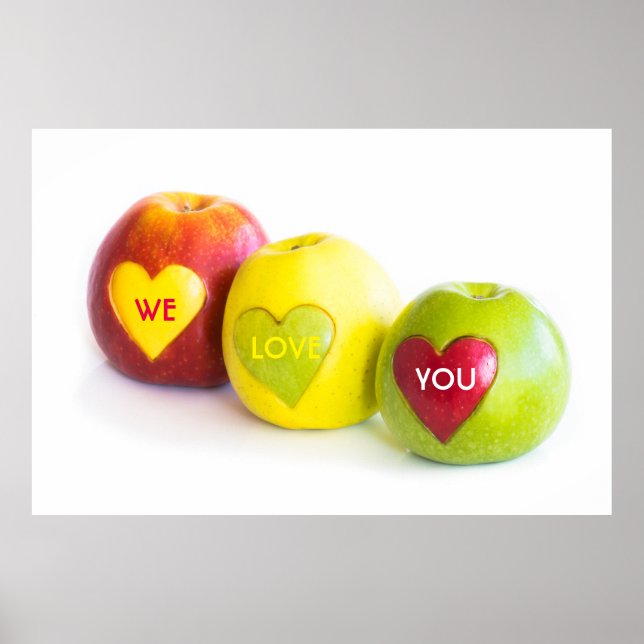 Affiche Trois pommes (Devant)