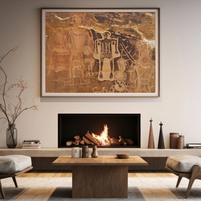 Affiche Trois Rois Pétroglyphe Mcconkie Ranch Utah  (Créateur téléchargé)
