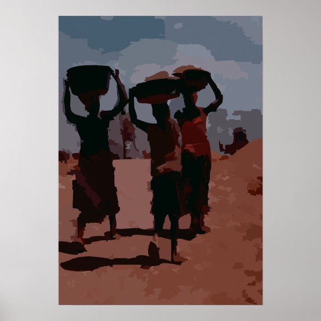 Affiche Trois silhouettes solitaires (Devant)