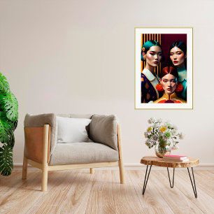 Affiche Trois Soeurs - Art en toile Imprimer