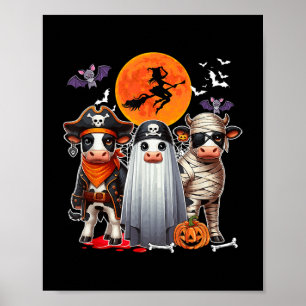 Affiche Trois Vaches mignonnes Cosplay Pirate Boo maman Ha