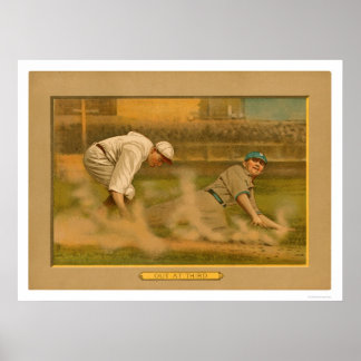 Affiche Troisième Base Play Baseball 1911