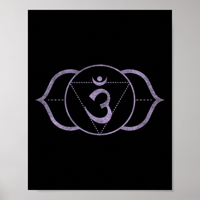 Affiche Troisième Œil Chakra Ajna – Méditation de Kundalin (Devant)