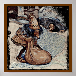 Affiche Troll avec sa main dans un sac