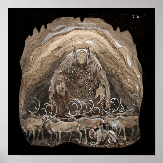 Affiche Troll, Boy et Reindeer (Devant)