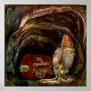 Affiche "Troll Door" de John Bauer