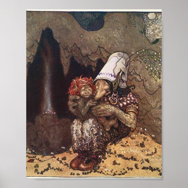 Affiche Troll Et Enfant Par John Bauer (Devant)