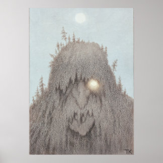 Affiche Troll forestier Theodor Kittelsen