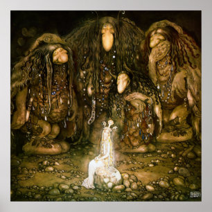 Affiche Trolls, 1915 par John Bauer