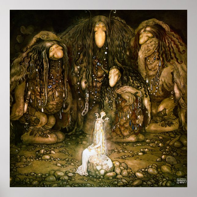 Affiche Trolls, 1915 par John Bauer (Devant)