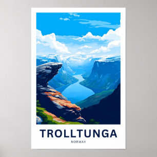 Affiche Trolltunga Norvège Imprimer