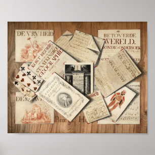 Affiche Trompe l’oeil Piere De Hoop