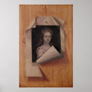 Affiche Trompe - l ' portrait d'oeil de Madame