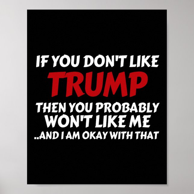 Affiche Trompez si vous n'aimez pas Trump  (Devant)