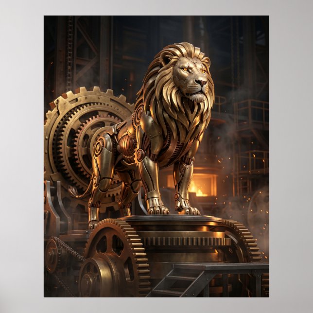 Affiche Trône du Lion de laiton (Devant)