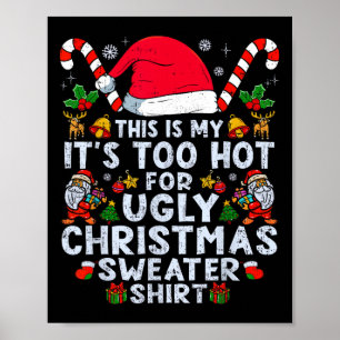 Affiche Trop Chauds Les Vilains Sweats De Noël Drôles Xmas