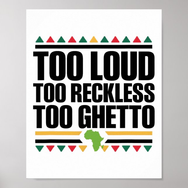 Affiche Trop De Bruit Trop Imprudent Trop De Ghetto - June (Devant)