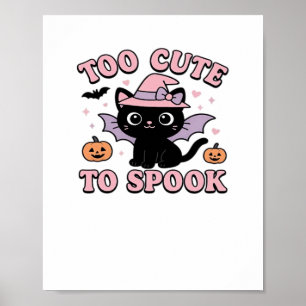 Affiche Trop mignon à parler - Halloween Cat Edition Class