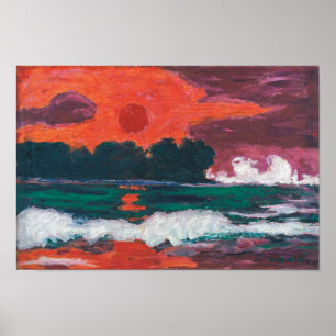 Affiche Tropensonne   Emil Nolde  