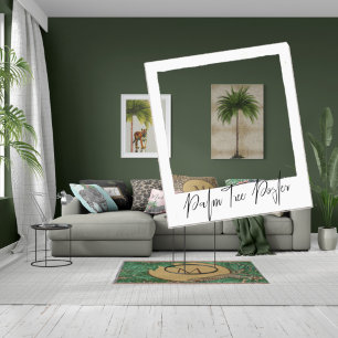 Affiche Tropical Elegant Palm Tree Vintage