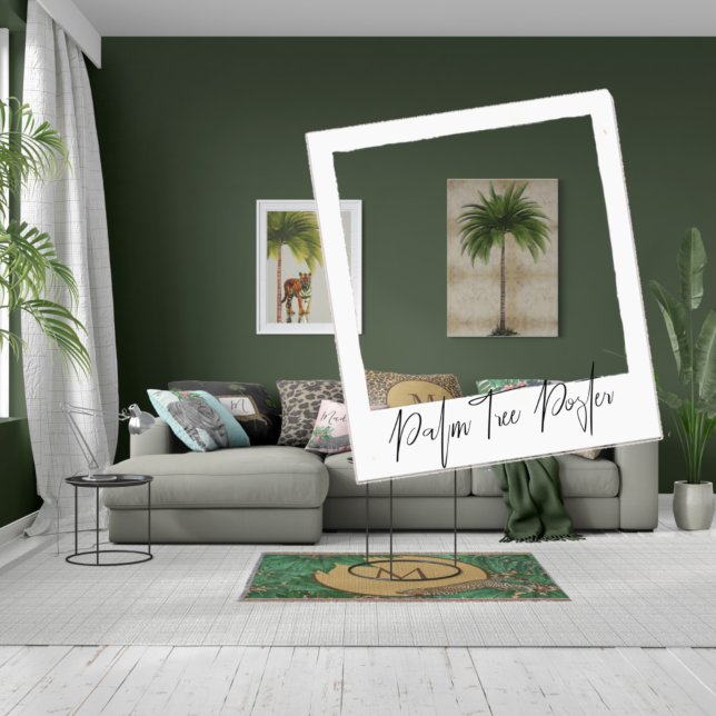 Affiche Tropical Elegant Palm Tree Vintage (Créateur téléchargé)