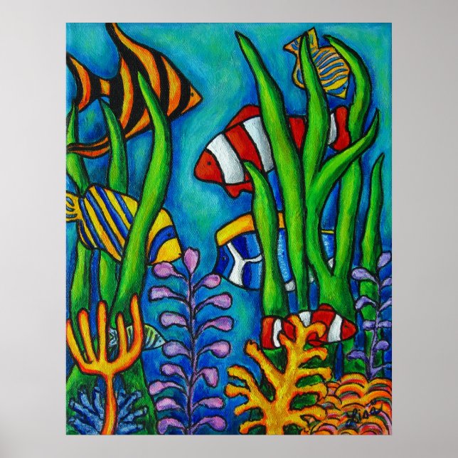 Affiche Tropical Gems by Lisa Lorenz (Devant)