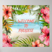 Tropical Island Beach Bienvenue Au Paradis