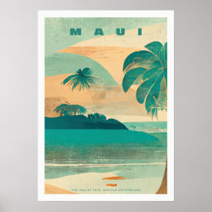 Affiche Tropical Island maui