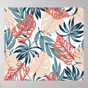 Affiche Tropical Plante Feuille mode Imprimer