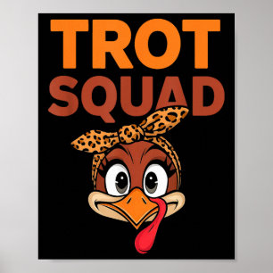 Affiche Trot Squad Drôle Turquie Face Hommes D'Action De G