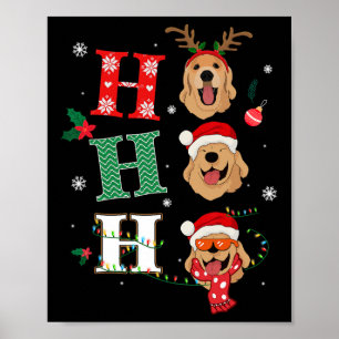 Affiche Trotters Retrievers Golden Xmas Costume de Noël C