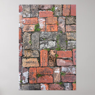 Affiche Trottoir en briques, Apalachicola, Floride