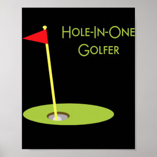 Affiche Trou Dans Un Golfeur Sport Thématique Golf Design