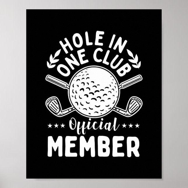 Affiche Trou de golf dans un club Golf Club Golf Golf Golf (Devant)