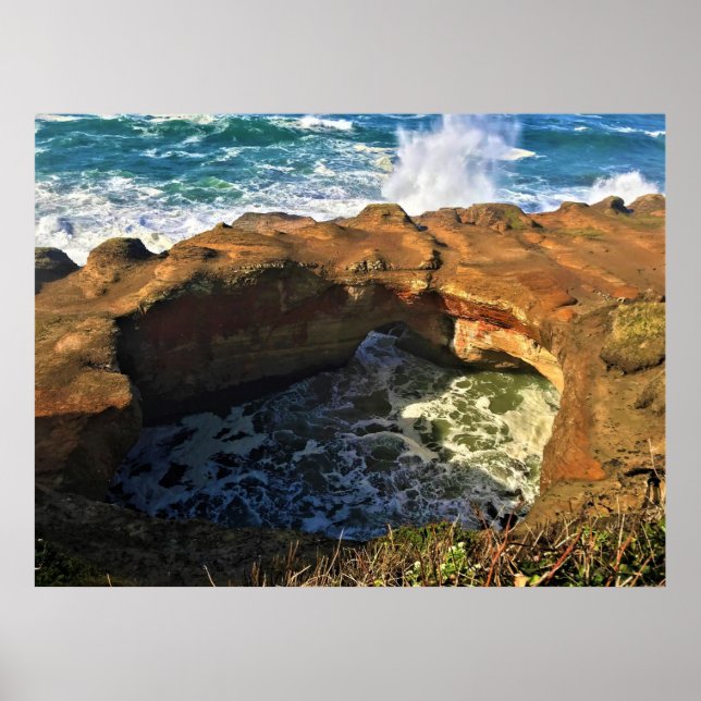Affiche Trou du diable, Newport, Oregon (Devant)