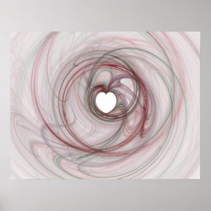 Affiche Trou en forme de coeur