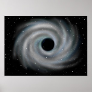 Affiche Trou noir. Abîme de l'univers.