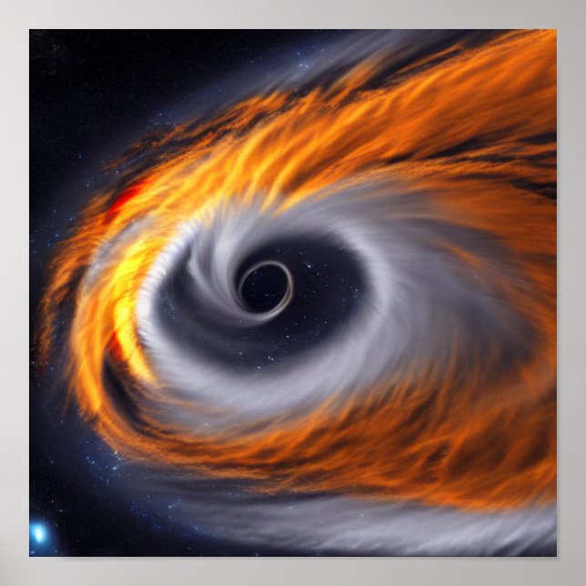 Affiche Trou noir dans l'espace (Devant)