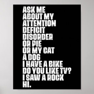 Affiche Trouble du déficit Dyslexie Aspergers spectre