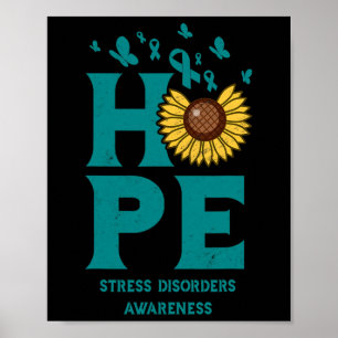 Affiche Troubles de Stress Espoir Sarcelle Tournesol Vinta