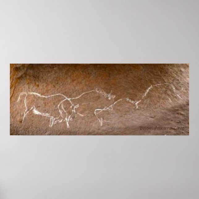 Affiche Troupeau de bisons errants (Devant)