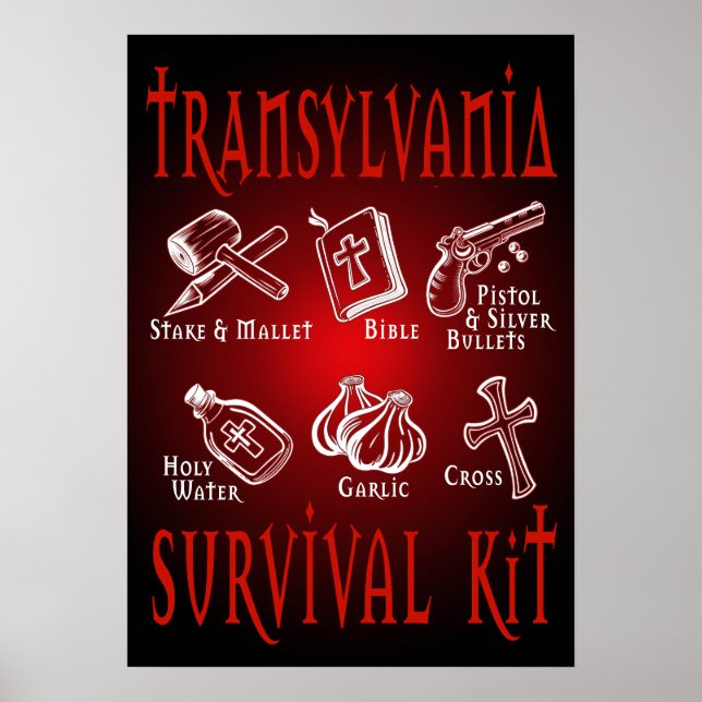 Affiche Trousse de survie Funny Vampire Transylvanie (Devant)
