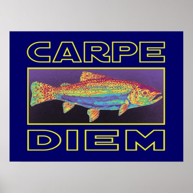 Affiche Trout fishing (Devant)