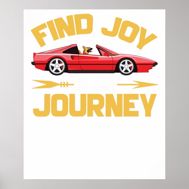 Affiche trouver de la joie dans le voyage (Devant)