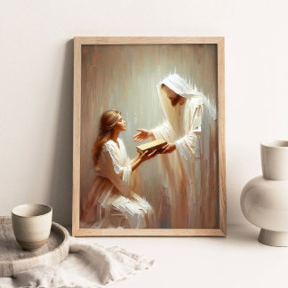 Affiche Trouver la foi, Art chrétien, Jésus-Christ et Gir