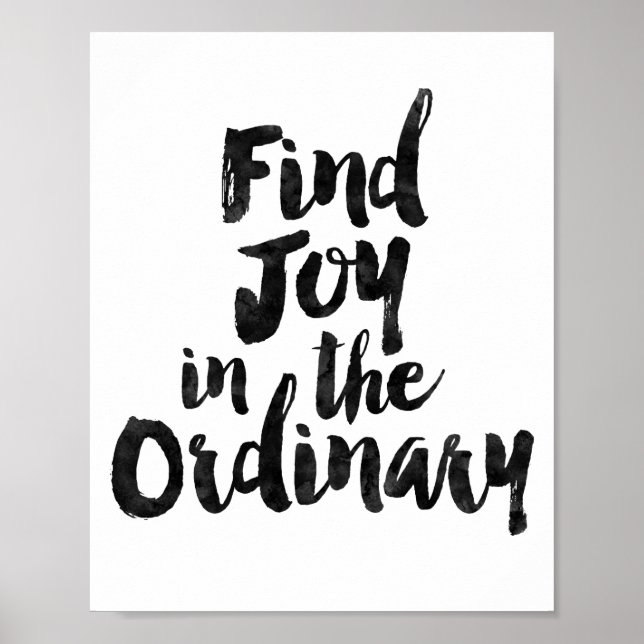 Affiche Trouver la joie dans l'ordinaire (Devant)