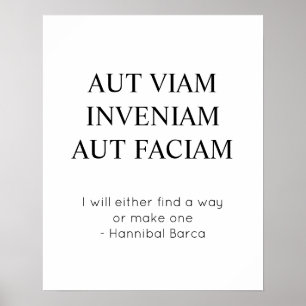 Affiche Trouver Un Moyen Ou Faire Une Citation Latin