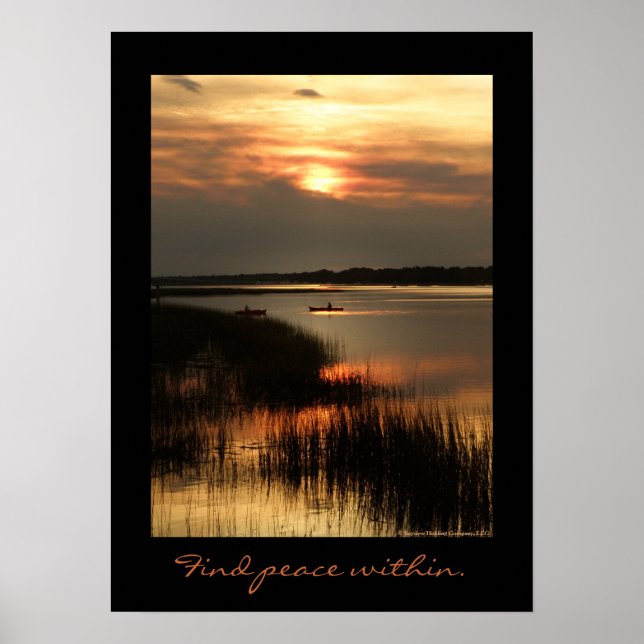 Affiche Trouvez la paix à l'intérieur... (Devant)